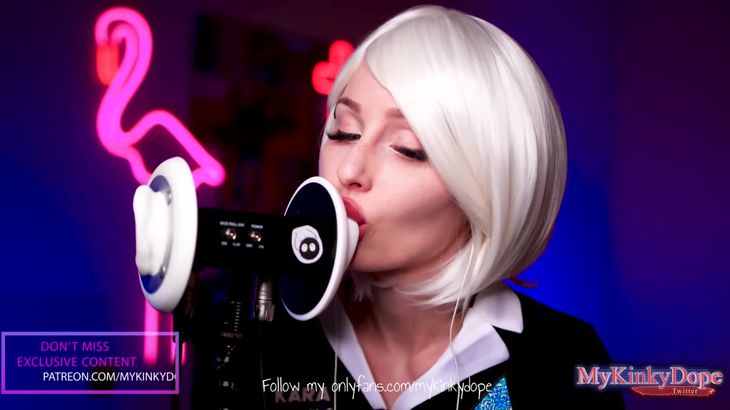 ASMRMyKinkyDope Cos底特律变人舔耳，舌钉，少人声