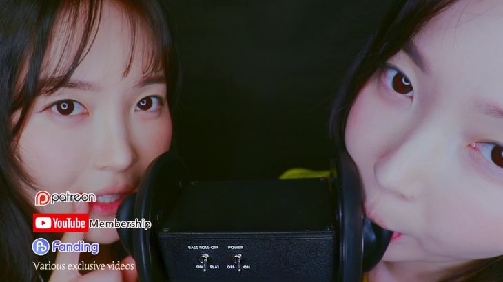 ASMREunzel 淡妆双胞胎双子向吃耳朵舔耳